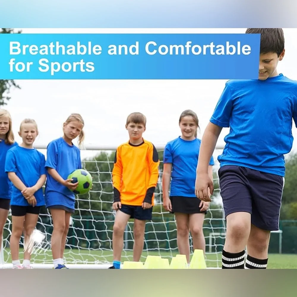 NWT Soccer Shin Guards for Youth Kids Toddler, Available in Blue or Black
